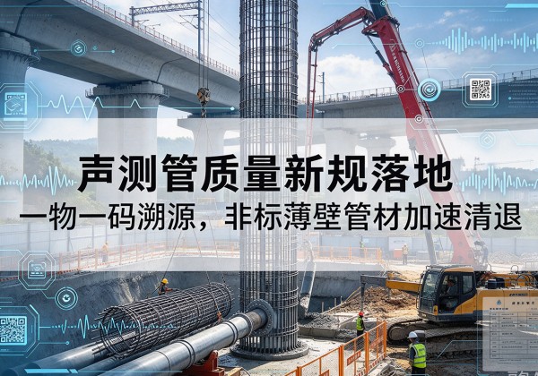 胡杨河声测管质量新规落地，一物一码溯源，非标薄壁管材加速清退