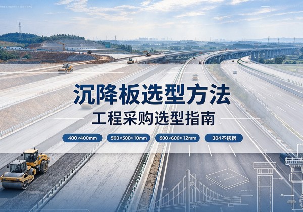 胡杨河沉降板选择方法