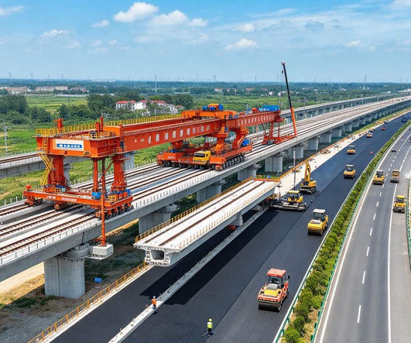 胡杨河公路建设